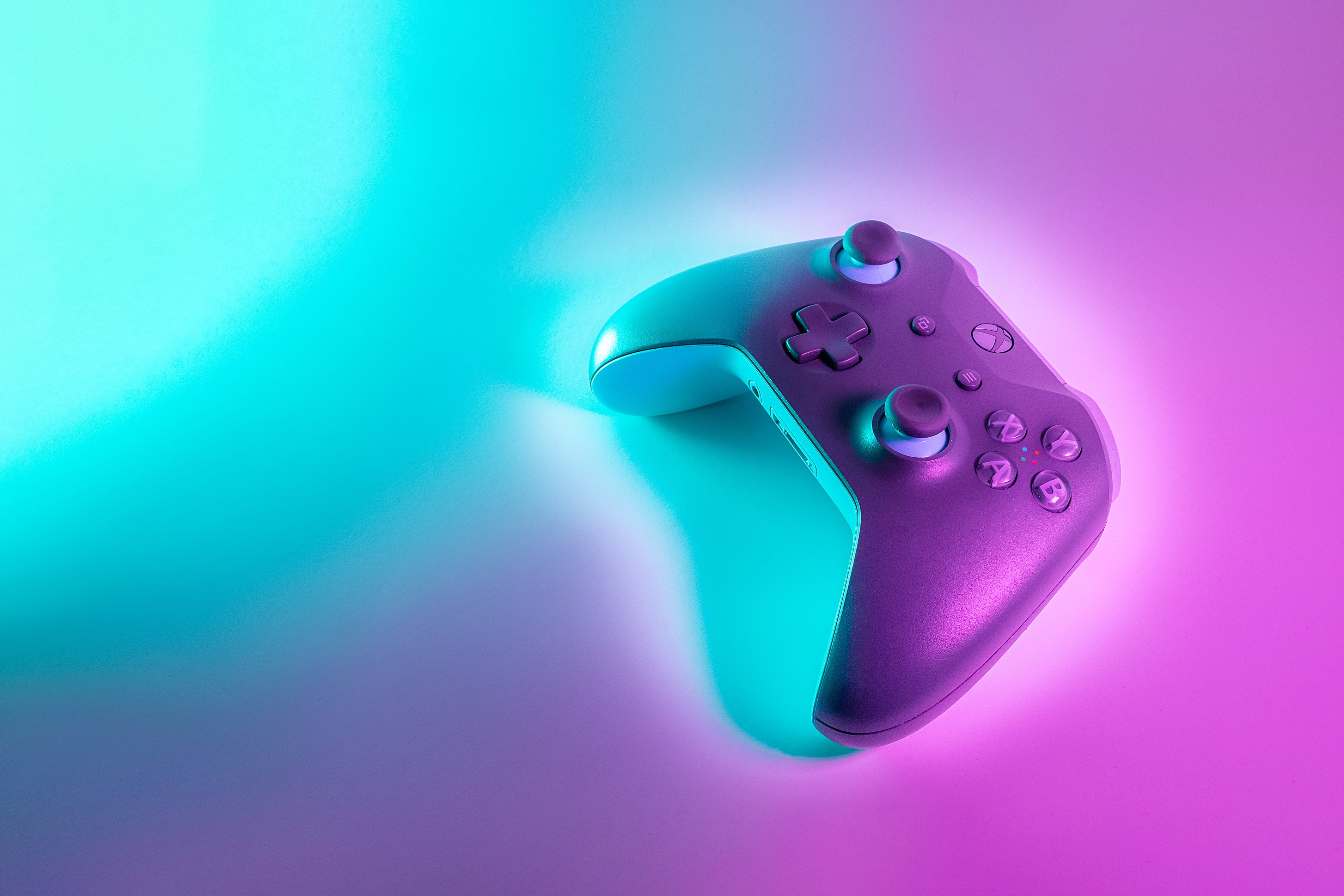 Controller in neon colors